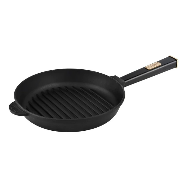 Сковорідка-гриль Brizoll Optima Black 28 см чугунна (O2850G-P1) - Фото 1 Сковорідка-гриль Brizoll Optima Black 28 см чугунна (O2850G-P1) - зображення 1