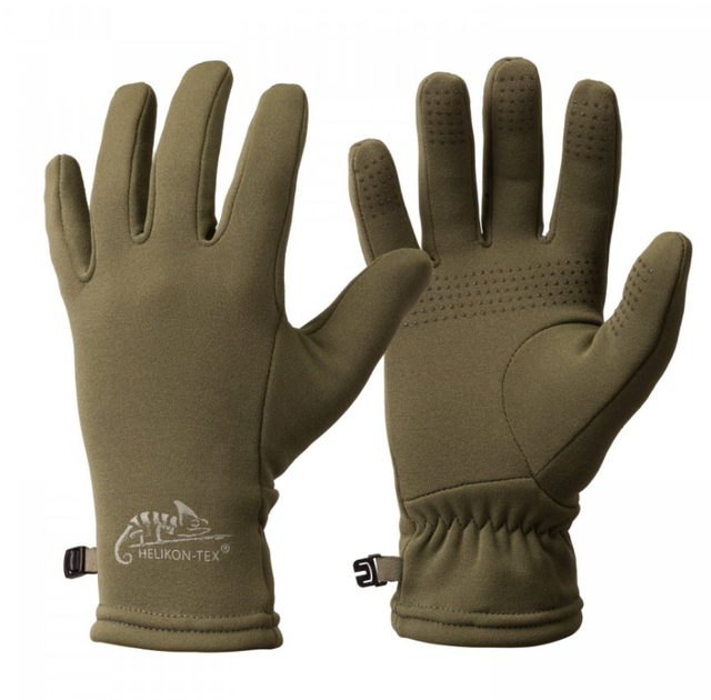 Рукавиці флісові тактичні M Олива Helikon-Tex Rekawice Trekker Outback Gloves M Olive green (RK-TKO-RP-02-B04-M) - изображение 1