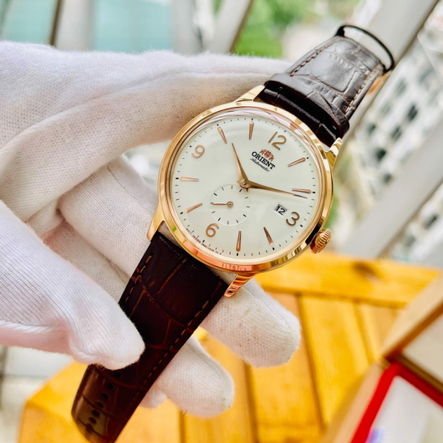 Чоловічий наручний годинник із сталевого зносостійкого сплаву Orient RA-AP0001S10B Рожеве золото - зображення 3