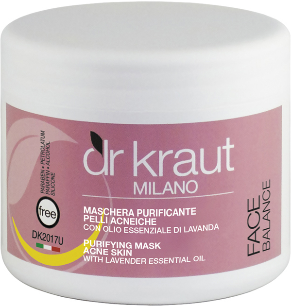 Маска для лица Dr.Kraut с маслом лаванды для кожи с акне 500 мл (DK2017U) 