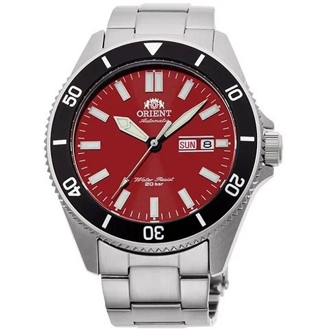 Мужские часы Orient RA-AA0915R19B Серебро\Красный с ярким циферблатом - изображение 2