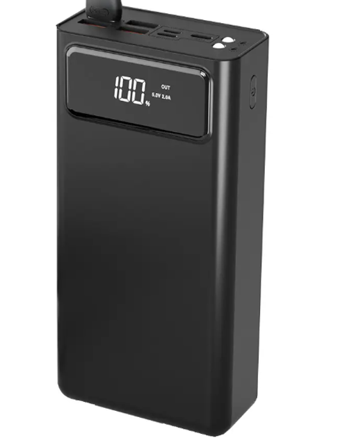 Портативная зарядка Power bank XO PR123 30000 mAh 4USB Черный – фото ...