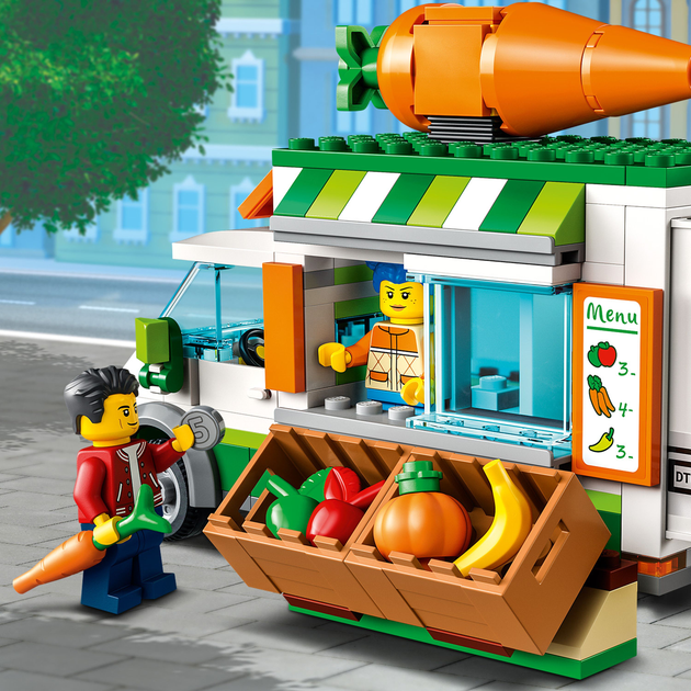 Конструктор LEGO City Farm Фургон для фермерського ринку 310 деталей (60345) - зображення 7