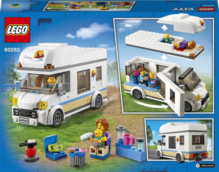 Zestaw klocków LEGO City Great Vehicles Wakacyjny kamper 190 elementów (60283) - obraz 13