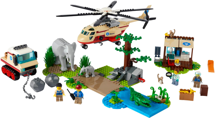Конструктор LEGO City Операція з порятунку диких тварин 525 деталей (60302) - зображення 2