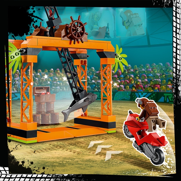 Конструктор LEGO City Stuntz Каскадерське завдання «Напад Акули» 122 деталей (60342) - зображення 7