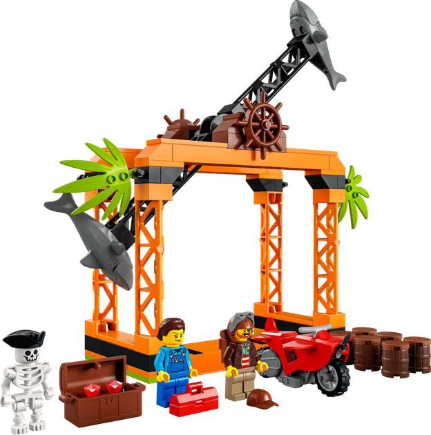 Конструктор LEGO City Stuntz Каскадерське завдання «Напад Акули» 122 деталей (60342) - зображення 9