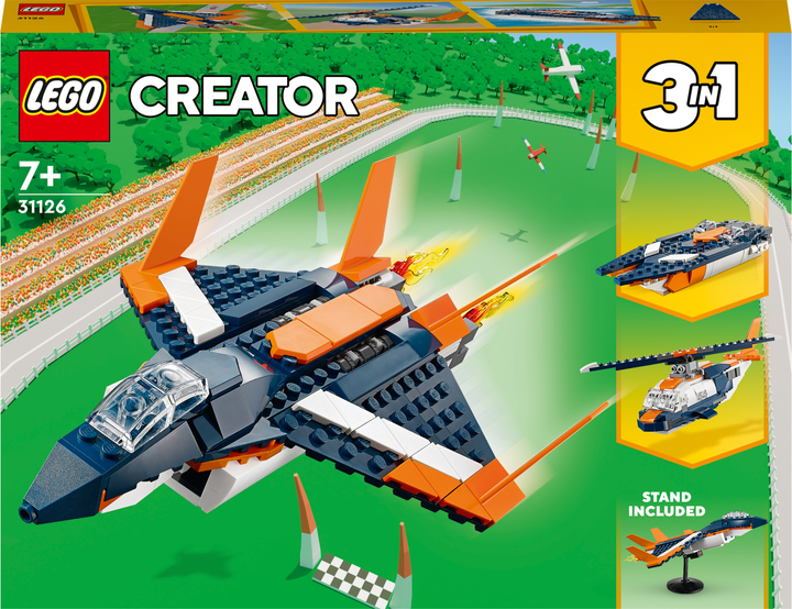 Zestaw klocków LEGO Creator Odrzutowiec naddźwiękowy 215 elementów (31126) - obraz 1