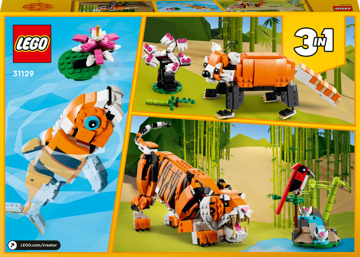 Zestaw klocków LEGO Creator Majestatyczny tygrys 755 elementów (31129) - obraz 10