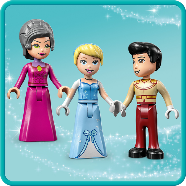 Zestaw klocków LEGO Disney Princess Zamek Kopciuszka i księcia z bajki 365 elementów (43206) - obraz 8