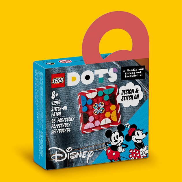 Zestaw klocków LEGO DOTS Naszywka z Myszką Miki i Minnie 95 elementów (41963) - obraz 5