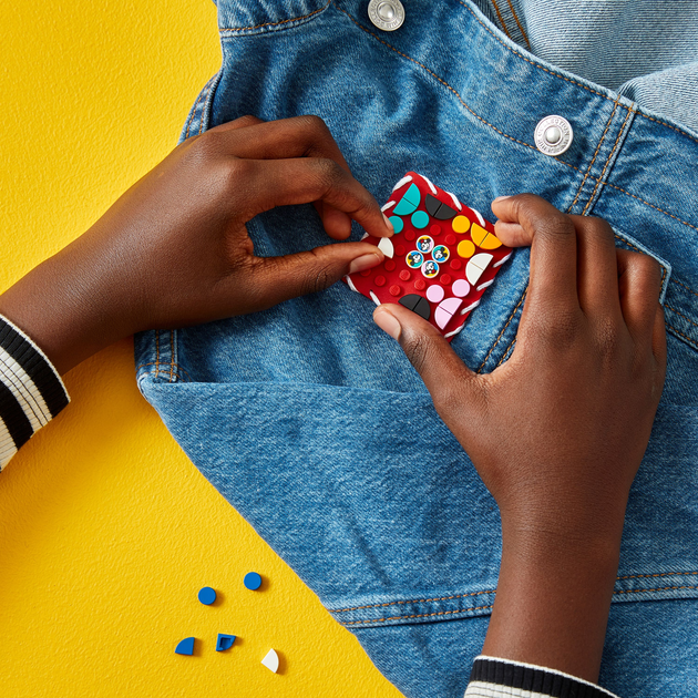 Zestaw klocków LEGO DOTS Naszywka z Myszką Miki i Minnie 95 elementów (41963) - obraz 6
