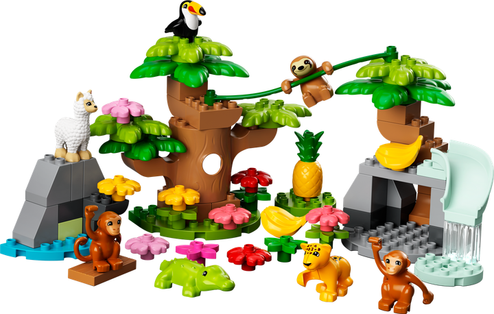 Zestaw klocków LEGO DUPLO Town Dzikie zwierzęta Ameryki Południowej 71 elementów (10973) - obraz 9