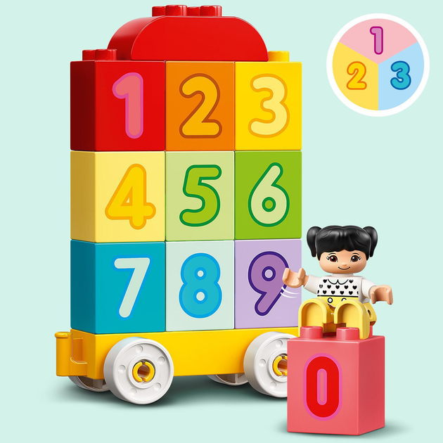 Конструктор LEGO DUPLO Потяг із цифрами - вчимося рахувати 23 деталі (10954) - зображення 9
