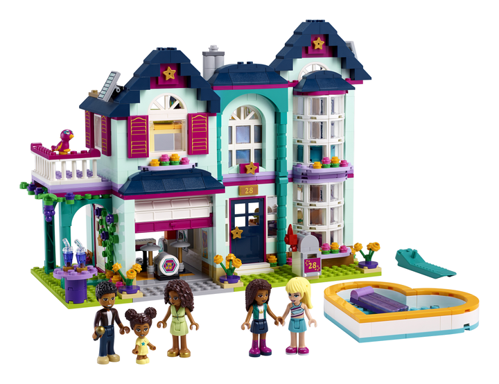 Zestaw klocków LEGO Friends Dom rodzinny Andrei 802 elementy (41449) - obraz 2