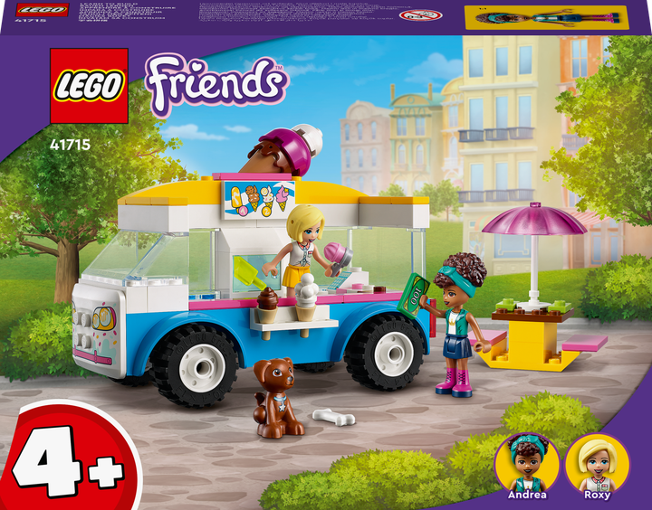 Zestaw klocków LEGO Friends Furgonetka z lodami 84 elementy (41715) - obraz 1