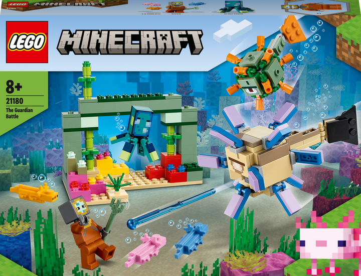 Конструктор LEGO Minecraft Битва Вартових 255 деталей (21180) - зображення 1
