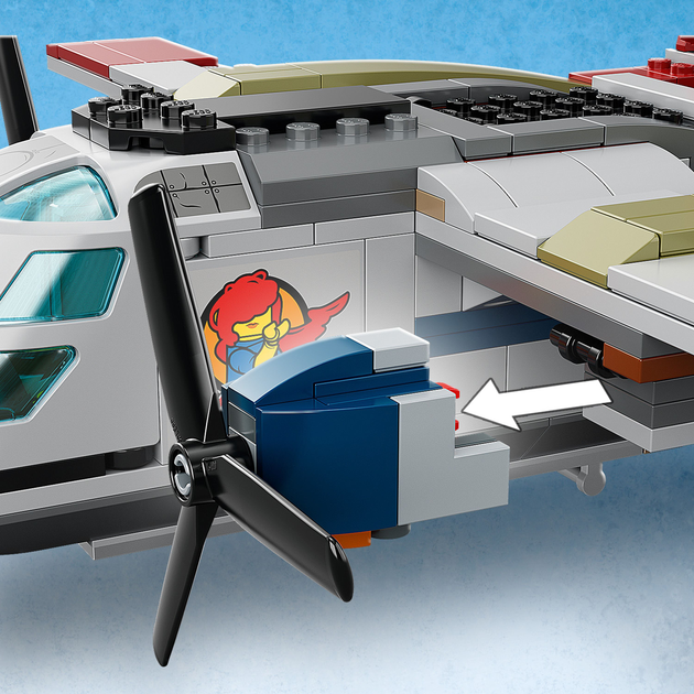 Конструктор LEGO Jurassic World Напад кетцалькоатля на літак 306 деталей (76947) - зображення 8