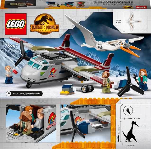 Конструктор LEGO Jurassic World Напад кетцалькоатля на літак 306 деталей (76947) - зображення 10
