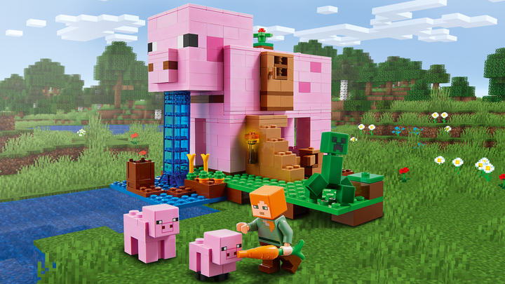 Конструктор LEGO Minecraft Будинок-свиня 490 деталей (21170) - зображення 7