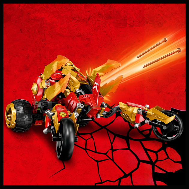 Zestaw klocków LEGO Ninjago Buggy Kai Złoty smok 624 elementy (71773) - obraz 8