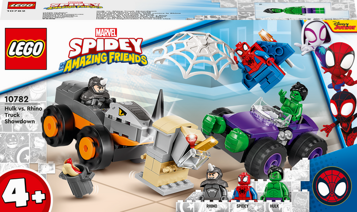 Zestaw klocków LEGO Super Heroes Marvel Hulk kontra Rhino — starcie pojazdów 110 elementów (10782) - obraz 1