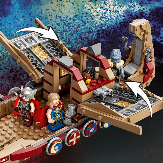 Zestaw klocków LEGO Super Heroes Kozia łódź 564 elementy (76208) - obraz 5