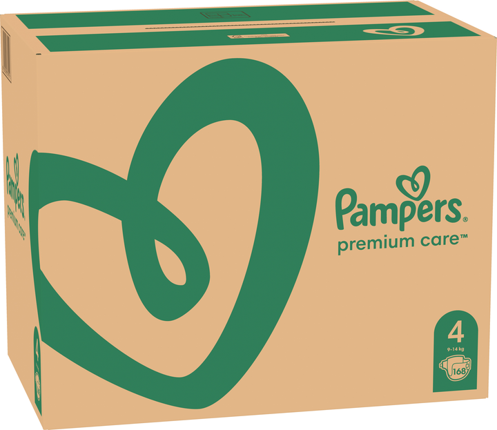 Підгузки Pampers Premium Care Розмір 4 (9-14 кг) 168 шт. (8001090379511) - зображення 3