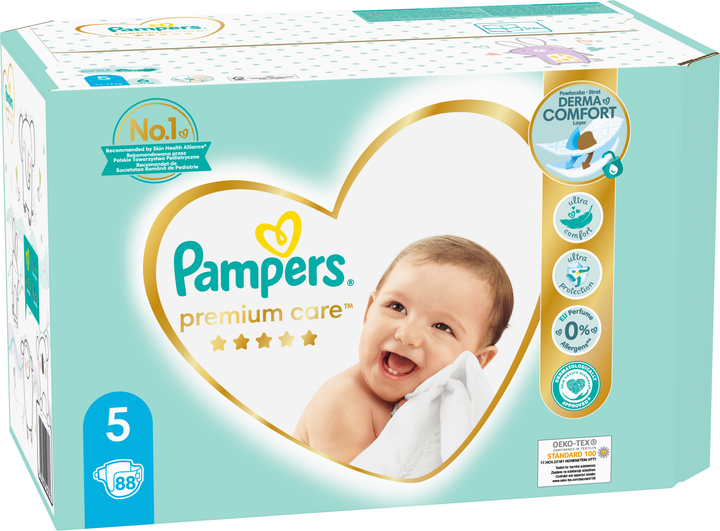 Pieluchy Pampers Premium Care Rozmiar 5 11-16 kg 88 szt (4015400541813) - obraz 3