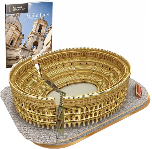 Konstruktor puzzli 3D CubicFun National Geographic Koloseum (DS0976h) (6944588209766) - obraz 1