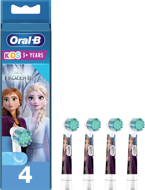 Końcówki do szczoteczek elektrycznych Oral-B Kids 4 szt. (EB10 4 refill Frozen II) - obraz 1