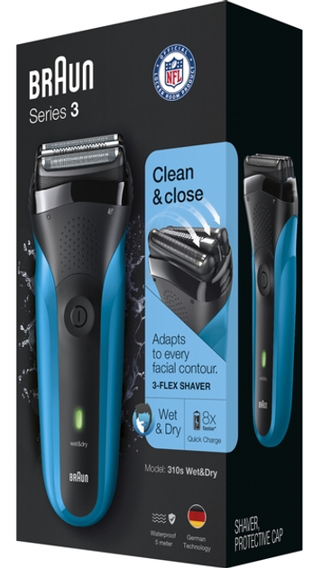 Golarka BRAUN Series 3 310s Blue - obraz 5