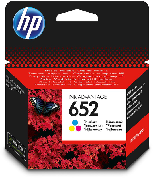 Картридж HP No.652 DJ Ink Advantage 1115/2135/3635/3835 Color (F6V24AE) - зображення 1