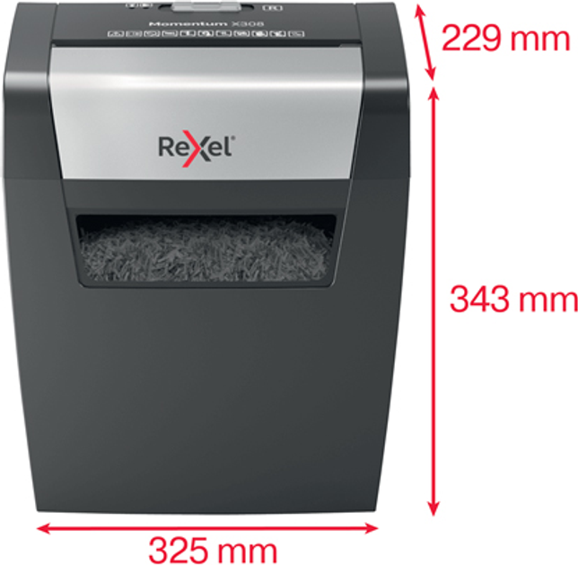Шредер Rexel Momentum X308 (2104570EU) - зображення 6