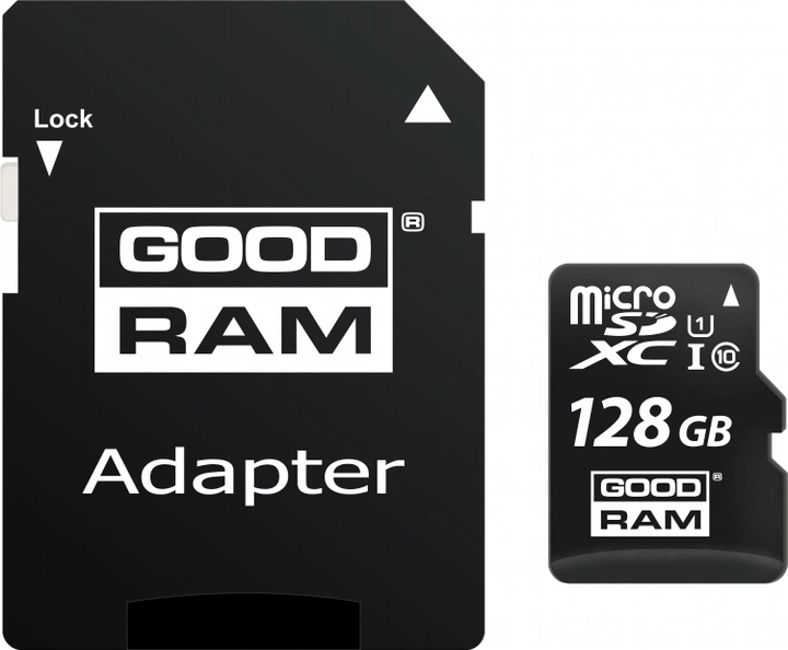 Goodram microSDXC 128GB UHS-I class 10 + adapter (M1AA-1280R12) - obraz 1