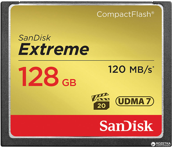 SanDisk Extreme CompactFlash 128GB (SDCFXSB-128G-G46) - obraz 1