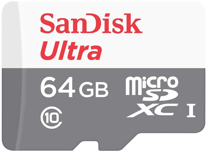SanDisk microSDXC Ultra 64GB Class 10 UHS-I (SDSQUNR-064G-GN3MN) - зображення 1
