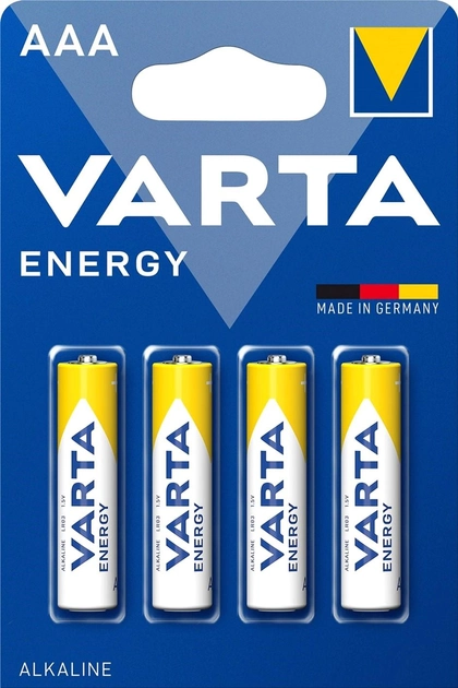 Батарейки Varta Energy AAA BL 4 (4103229414) - зображення 1