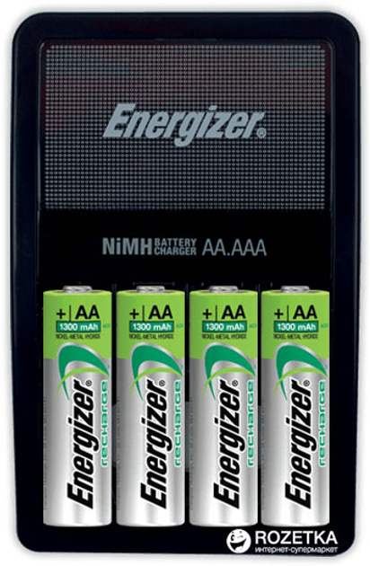Зарядний пристрій АА/ААА Energizer Maxi Charger + 4 AA 2000 mAh (E300321200) - зображення 1