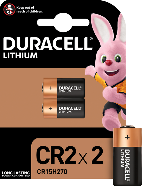 Літієва батарейка Duracell Ultra High Power CR15H270 3 В CR2 2 шт (5000394030480) - зображення 1