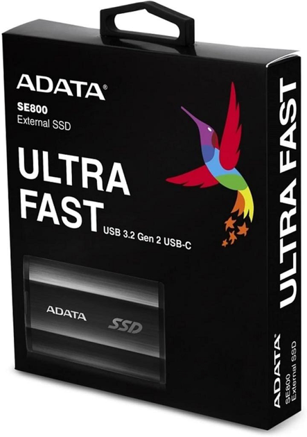 ADATA SE800 1TB 2.5" USB 3.2 Type-C Czarny (ASE800-1TU32G2-CBK) Zewnętrzny - obraz 6