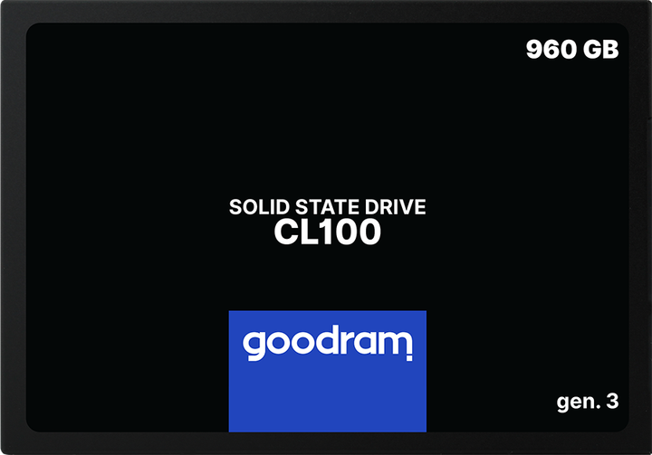 Goodram SSD CL100 Gen.3 960GB 2.5" SATA III 3D NAND TLC (SSDPR-CL100-960-G3) - зображення 1