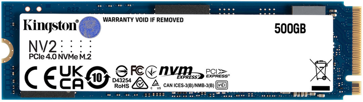 Dysk SSD Kingston NV2 500GB M.2 2280 NVMe PCIe 4.0 x4 (SNV2S/500G) - obraz 1