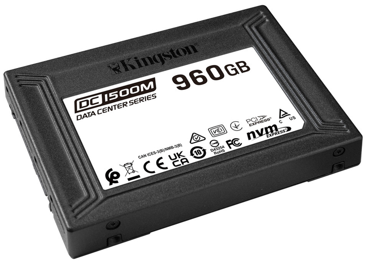 Dysk SSD Kingston DC1500M 960GB U.2 PCIe 3.0 x4 3D NAND (TLC) (SEDC1500M/960G) - obraz 2