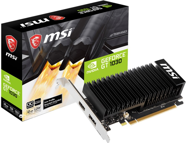 Karta graficzna MSI PCI-Ex GeForce GT 1030 Low Profile OC 2GB DDR4 (64bit) (1189/2100) (HDMI, DisplayPort) (GT 1030 2GHD4 LP OC) - obraz 7