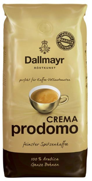 Кава в зернах Dallmayr Crema prodomo 1 кг (4008167055105) - зображення 1