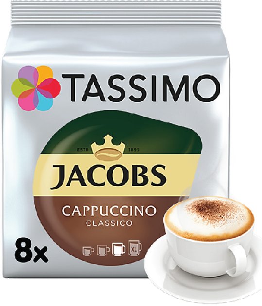 Kawa mielona w kapsułkach Tassimo Jacobs Cappuccino Rita 260 g (8711000500002) - obraz 1
