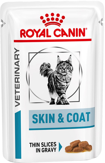 Mokra karma dla kotów z problemami skóry ROYAL CANIN Vet Skin&Coat - saszetki 12x85g (9003579011522) - obraz 2