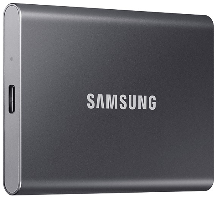 Samsung Portable SSD T7 1TB USB 3.2 Type-C (MU-PC1T0T/WW) External Grey - зображення 2