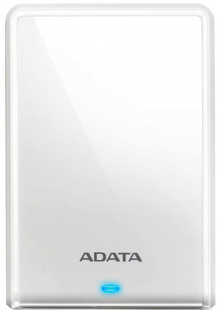 Жорсткий диск ADATA DashDrive Classic HV620S 2TB AHV620S-2TU31-CWH 2.5" USB 3.1 External Slim White - зображення 1